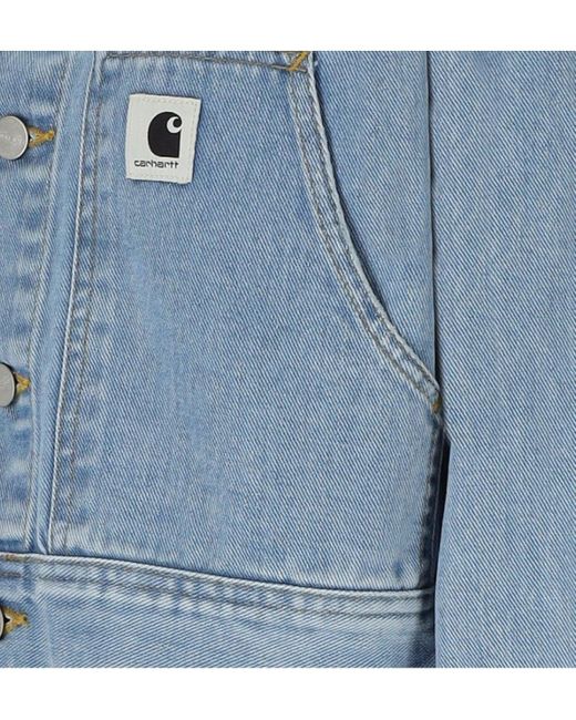 Carhartt Blue W'arca helle cropped denimjacke