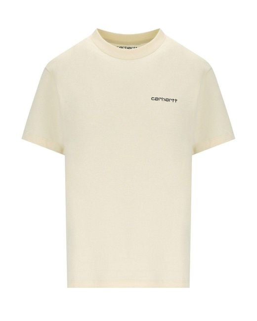 Carhartt Natural W' /Script Embroidery Cinnerus T-Shirt