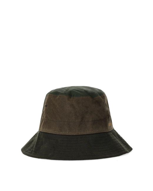 Barbour Green Brackley Wax Bucket Hat
