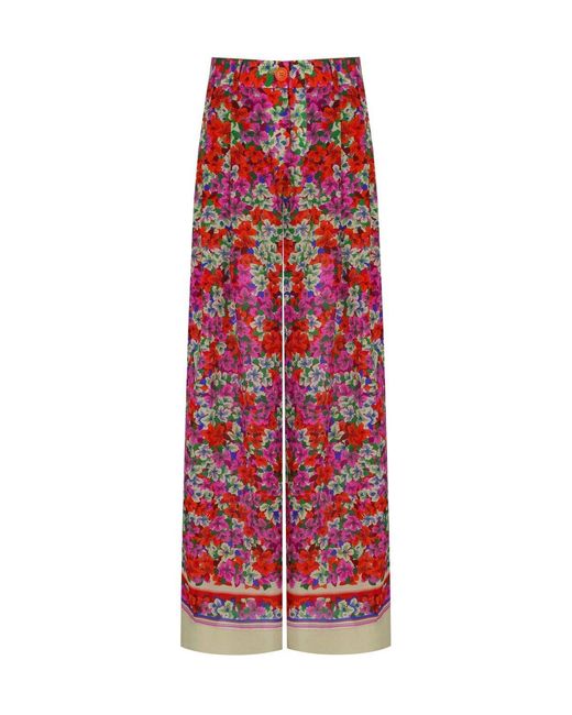 Essentiel Antwerp Red Joek Wide Leg Pants