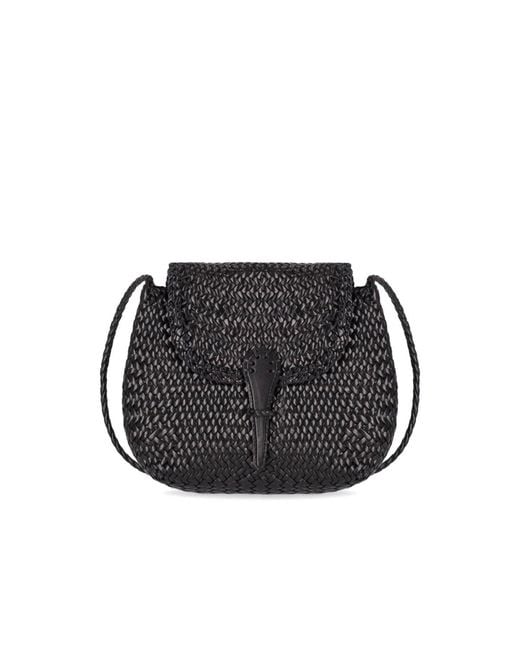 Borsa A Tracolla Mini City Nera di Dragon Diffusion in Black