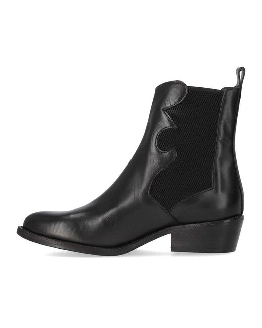 Duccio Del Duca Black Texan Bootie