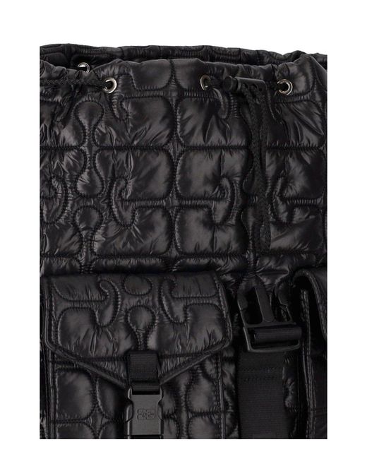 Ganni Black Re-Tech Backpack
