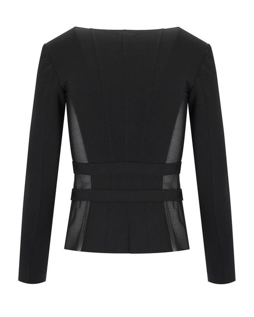 Elisabetta Franchi Black Bustier Jacket