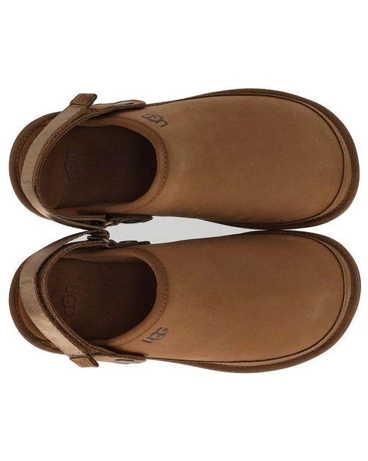 Ugg Brown Goldencoast Ii Nubuck Dark Chestnut Clog for men