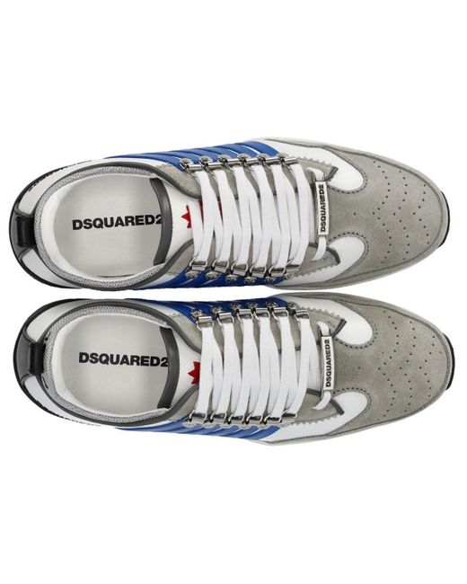 Sneaker legendary suède grigio blu di DSquared² in Blue da Uomo