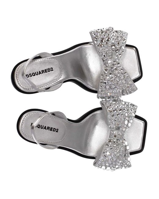 DSquared² White Holiday Party Heeled Sandal