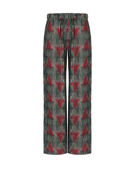 Max Mara Gray Piovra Multicolored Pants