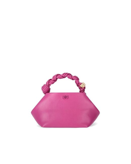 Ganni Pink Bou fuchsia handtasche