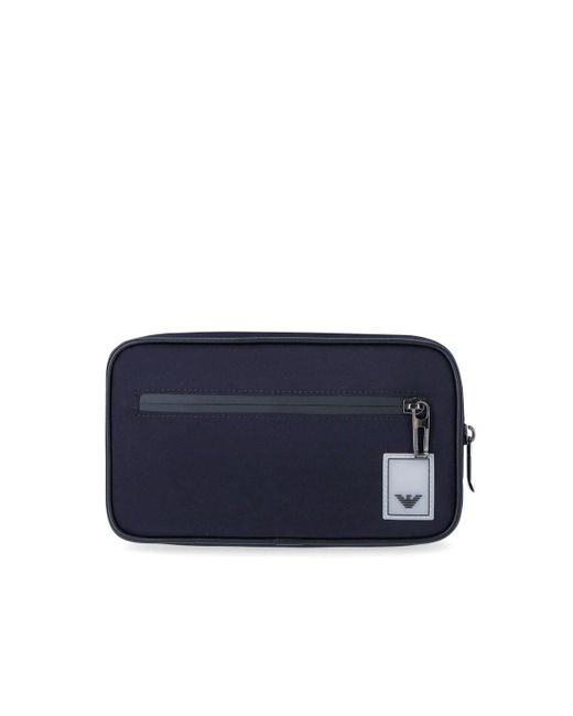 Emporio Armani Blue Travel Essential Belt Bag for men