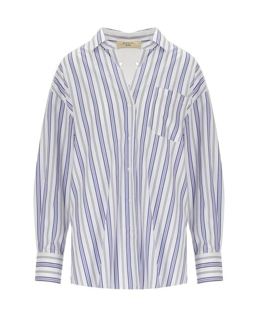Weekend by Maxmara Blue Tessile Shirt