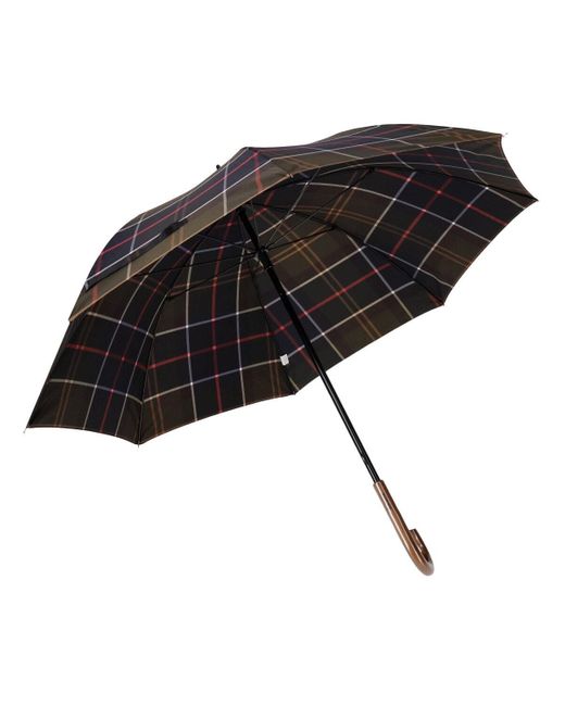 Barbour Black Tartan Walker Umbrella