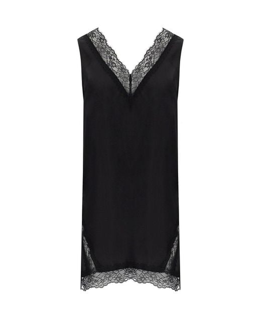 Marella Black Silk Costone Top