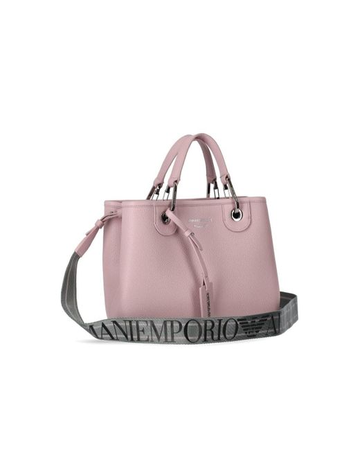 Emporio Armani Pink Myea Small Shopping Bag