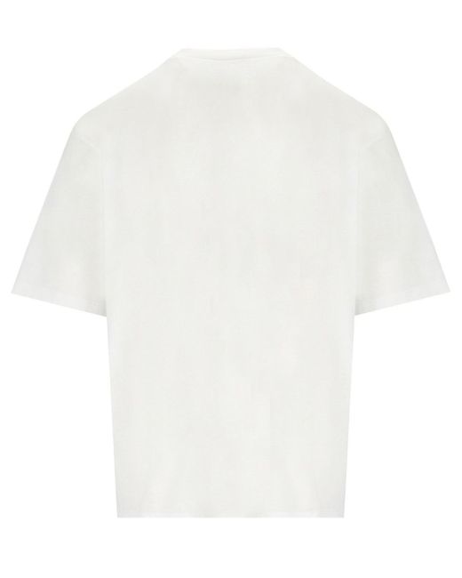 DSquared² White Logo T-Shirt for men