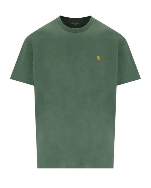 Carhartt Green S/s Chase Duck T-shirt for men