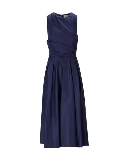 Abito Midi Oltremare di Elisabetta Franchi in Blue