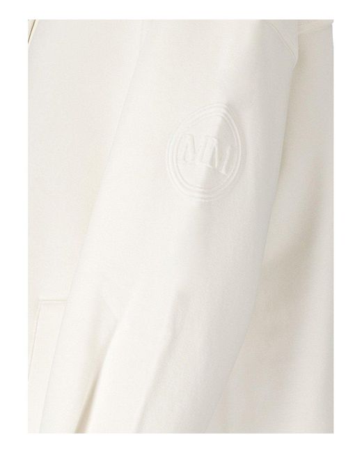 Max Mara White Mm Comma Shirt Jacket