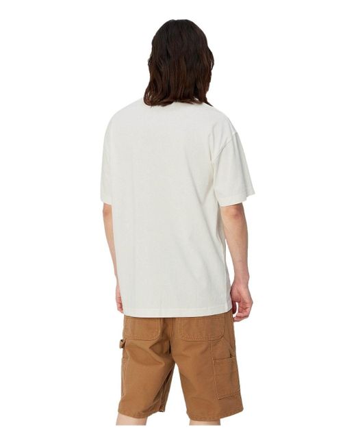 Carhartt White S/s Nelson Wax T-shirt for men