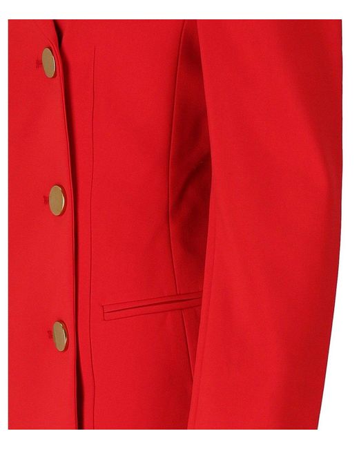 Essentiel Antwerp Red Irtha Double-Breasted Blazer