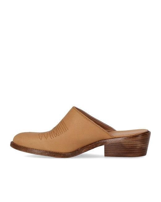 Duccio Del Duca Brown Maverik Western Mule
