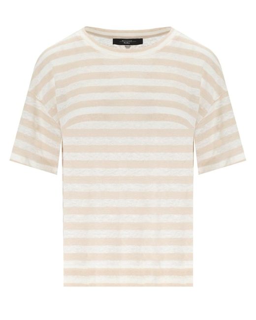 Weekend by Maxmara White Falla Striped T-Shirt