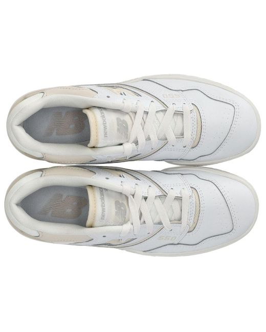 New Balance White 550 weiss creme sneaker