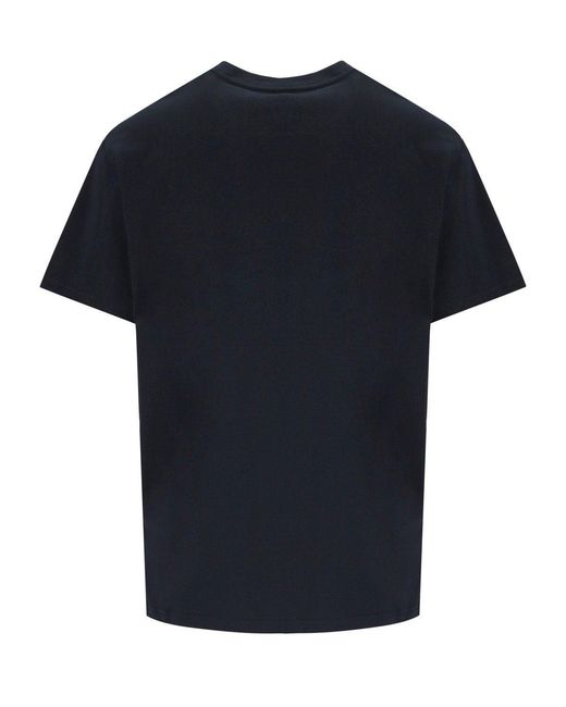 Carhartt Black S/S Script Embroidery Deep Night T-Shirt for men