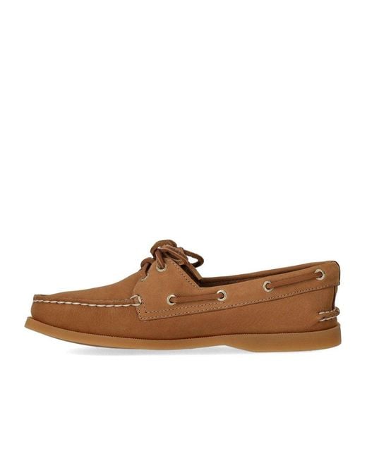 Sperry Top-Sider Brown Peanut Leather Loafer