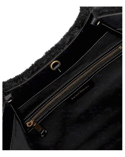 Emporio Armani Black Straw Handbag