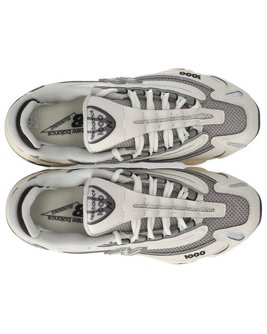 New Balance M1000 Grijs Sneaker in het White