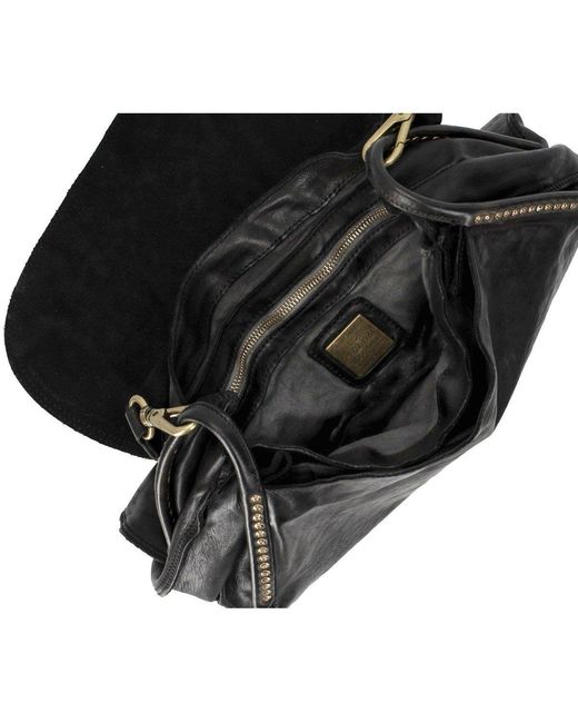 Campomaggi Black Enza Shoulder Bag