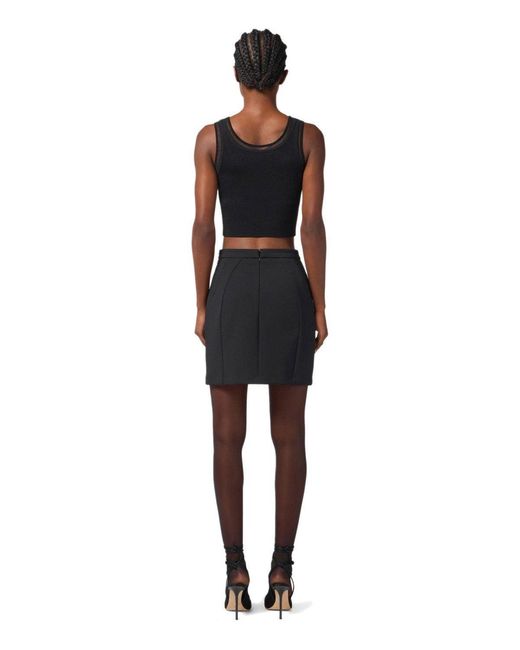 Elisabetta Franchi Black Mini Skirt