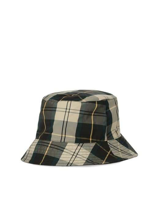Barbour Green Hutton Reversible Bucket Hat for men