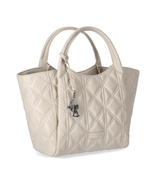 Emporio Armani Natural Quilted Shopping Bag