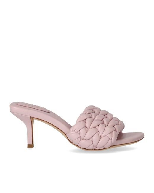 Zapato mule con tacón rose Ash de color Pink