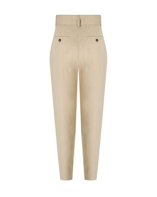 Weekend by Maxmara Natural Occhio Beige Carrot Fit Trousers