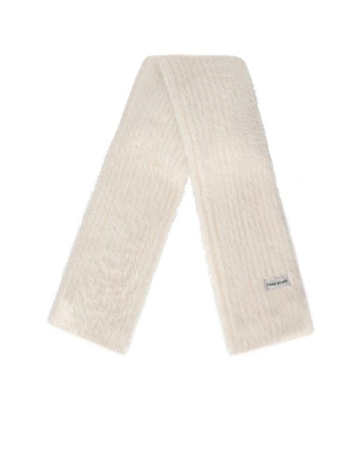 Sciarpa raena panna di Stand Studio in White