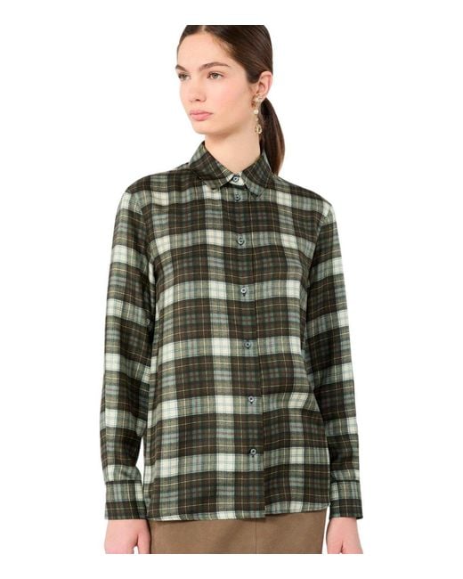 Weekend by Maxmara Green Rete Kaki Shirt
