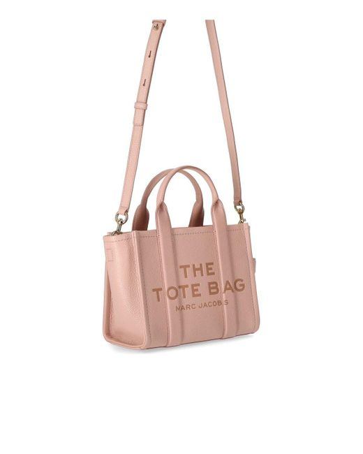Marc Jacobs Pink The leather small tote rose handtasche