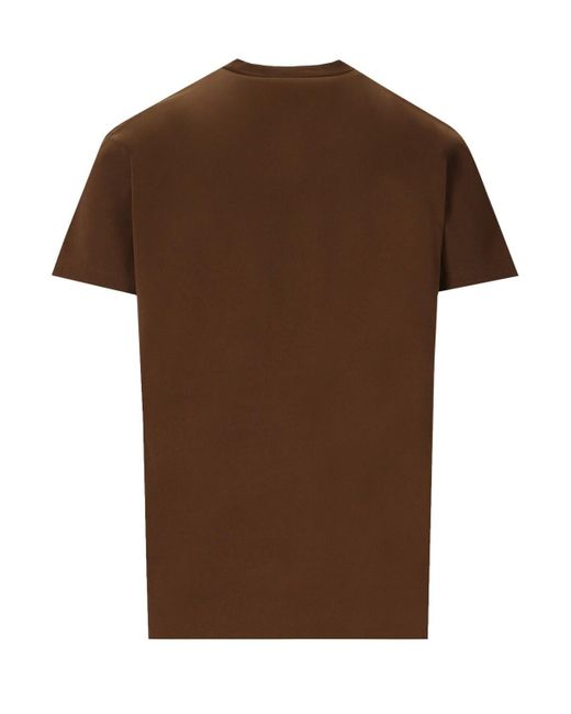 DSquared² Brown Cool Fit Printed Tee for men