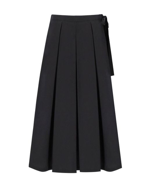 Falda midi folk Weekend by Maxmara de color Black