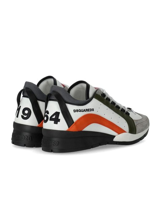 Sneaker legendary arancio di DSquared² in White da Uomo