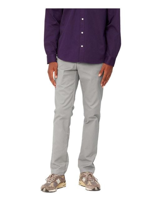 Sid Sonic Silver Chino pantalones Carhartt de hombre de color Gray