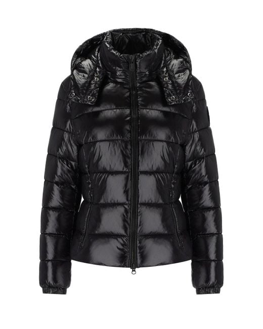 Save The Duck Black Cosmary Hooded Padded Jacket
