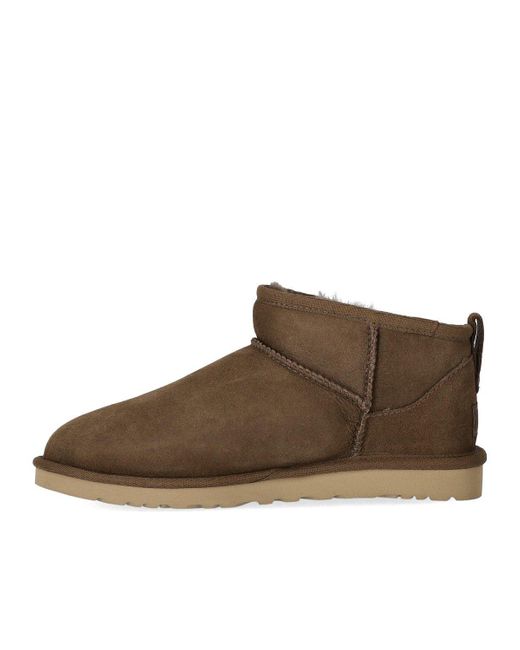 Ugg Classic ultra mini hickory stiefel in Brown für Herren