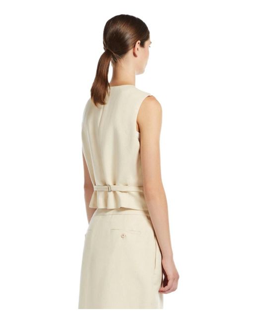 Weekend by Maxmara Natural Pace elfenbein weste