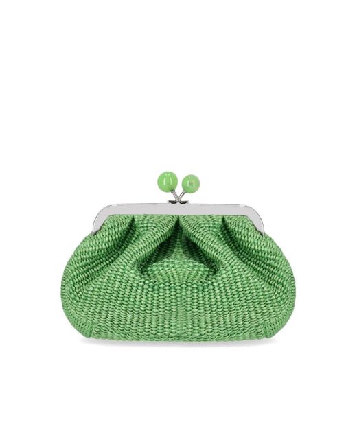 Weekend by Maxmara Pasticcino Palmas Small Emeralde Clutch in het Green