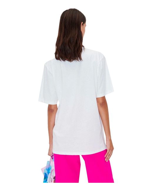 T-shirt margila bianca di Stine Goya in Pink