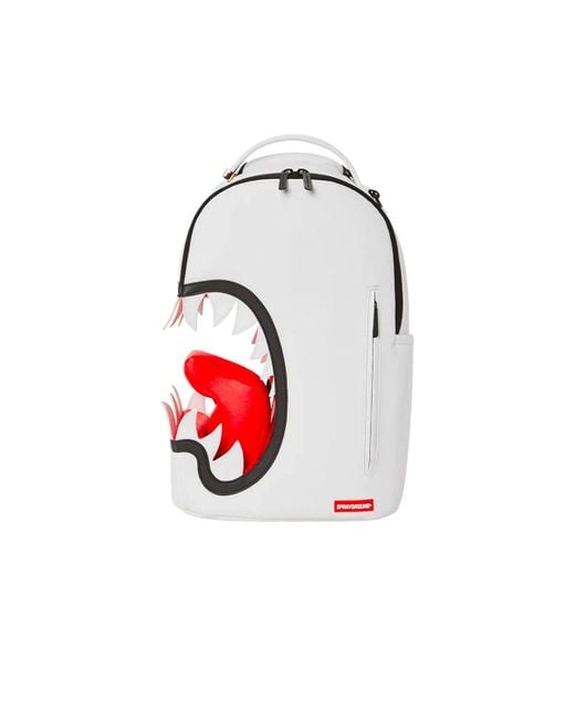 Sprayground Scream Shark Backpack in Red for Men